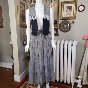Vintage Skirt and Vest Set